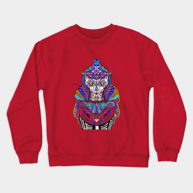 Sugar Skull Kitten Crewneck Sweatshirt by A For Animals